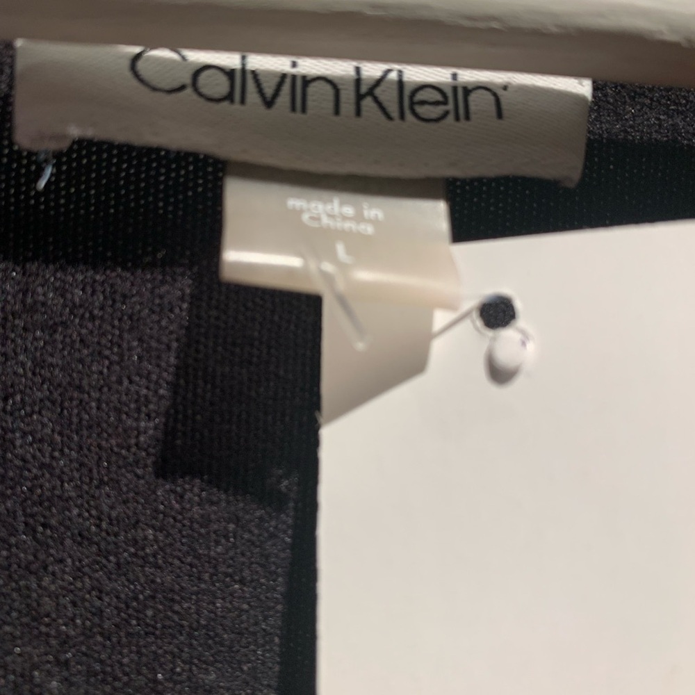 Calvin Klein Black Lace-Up Long Sleeve Dress - Picture 2 of 3